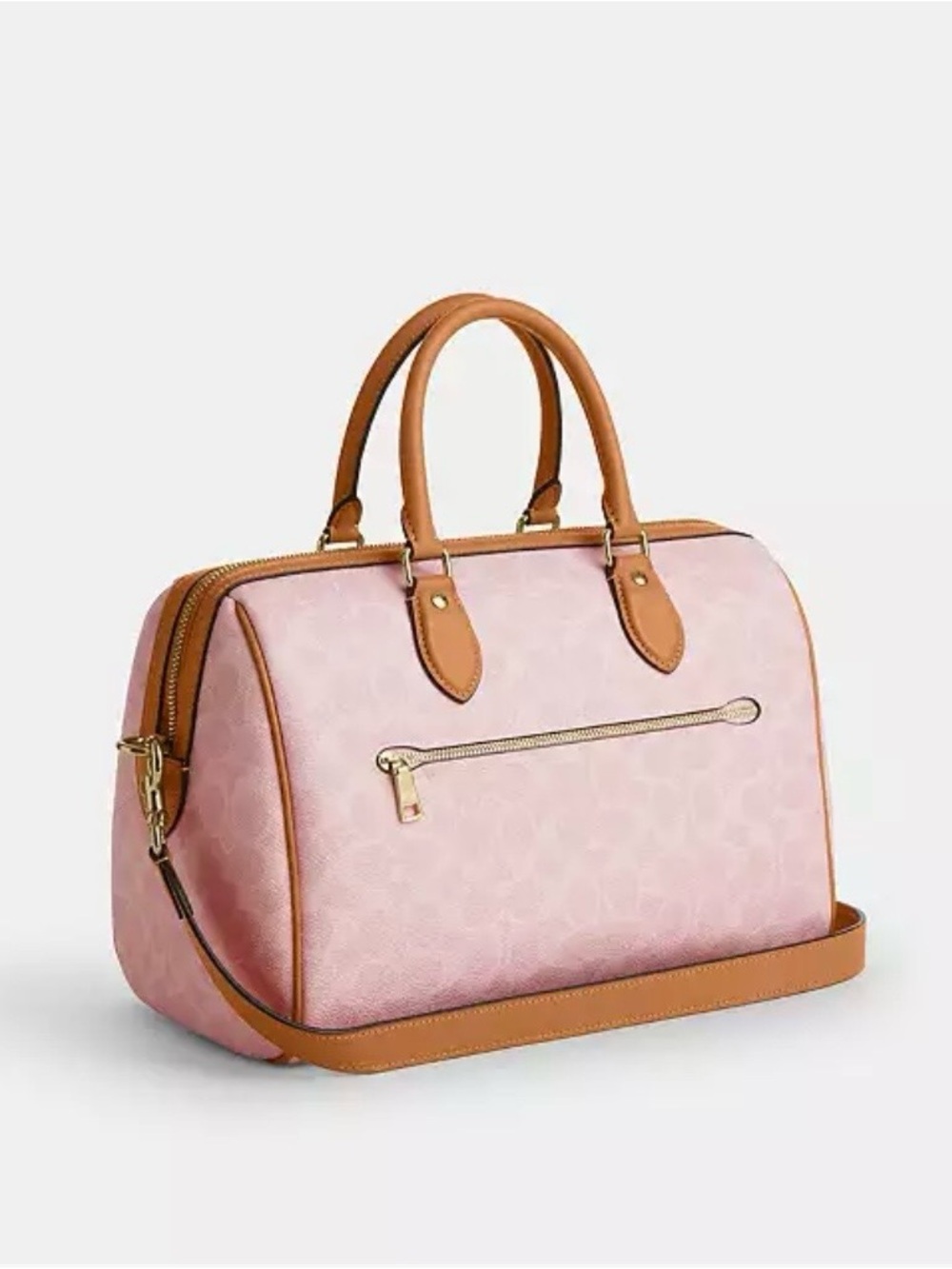 🌸New Coach Large Powder Pink Rowan w/Charms - Picture 6 of 7